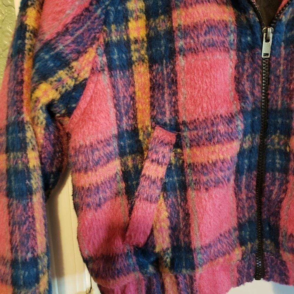 New American Eagle Outfitters‎ faux fur, plaid, lined. Teddy jacket size XS - Picture 4 of 7